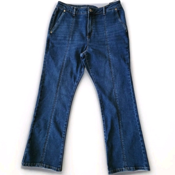 MICHAEL KORS Selma Boot cut Jeans High Rise Womens Size 14 Blue - Picture 1 of 6